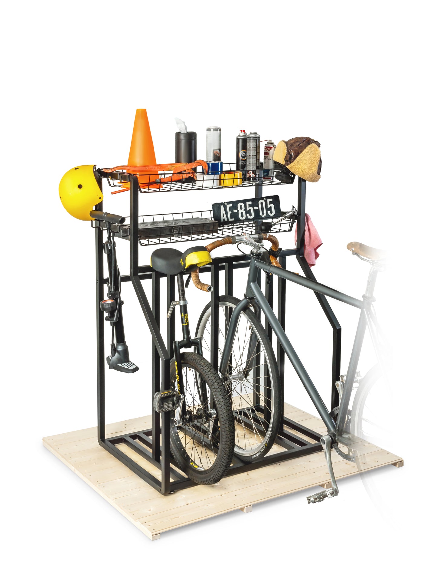 Support à vélos avec rangement