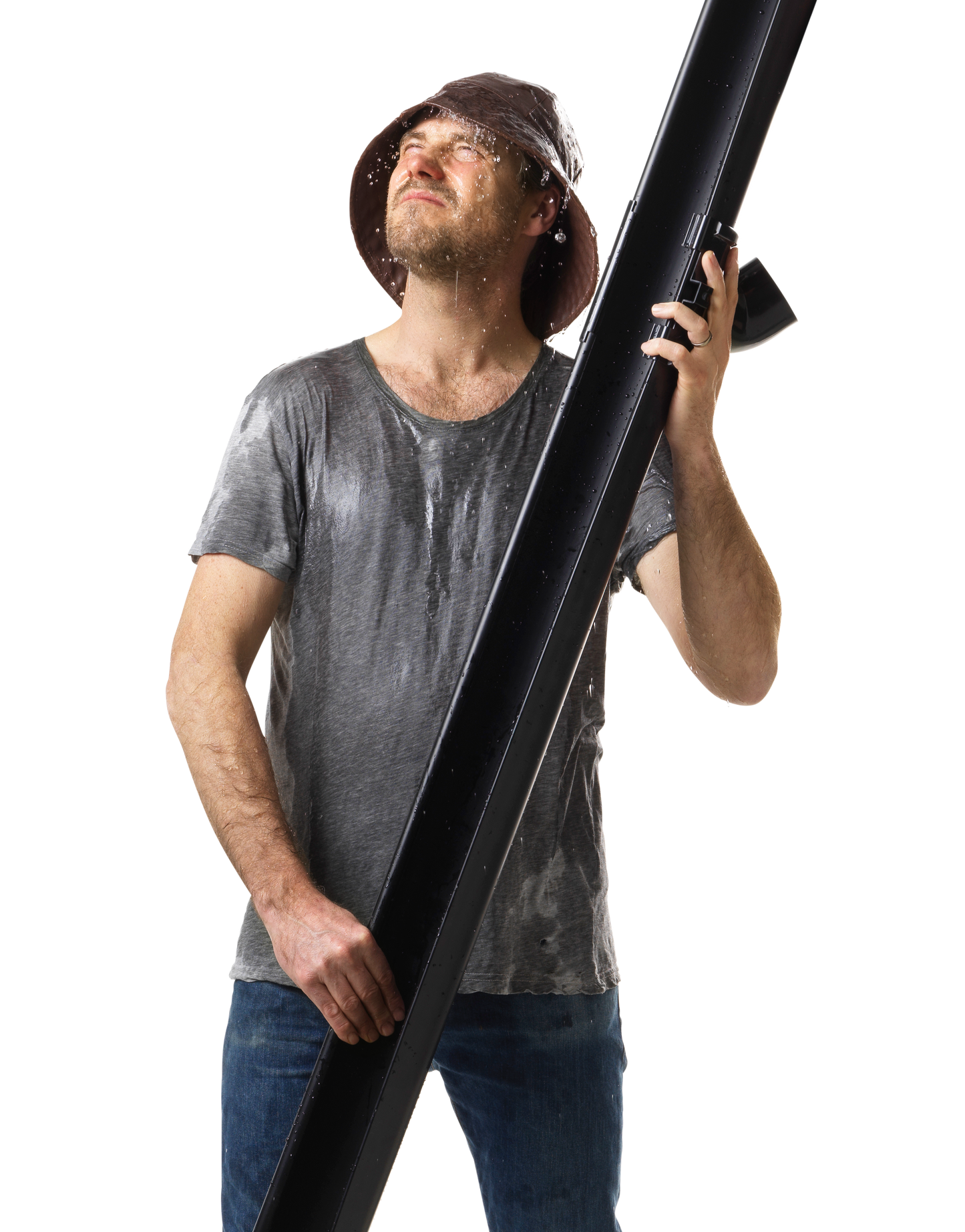 Gouttière pour toit monopente -2 m