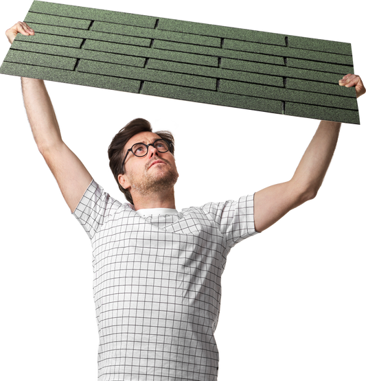 Bardeaux de toit verts 3 m²