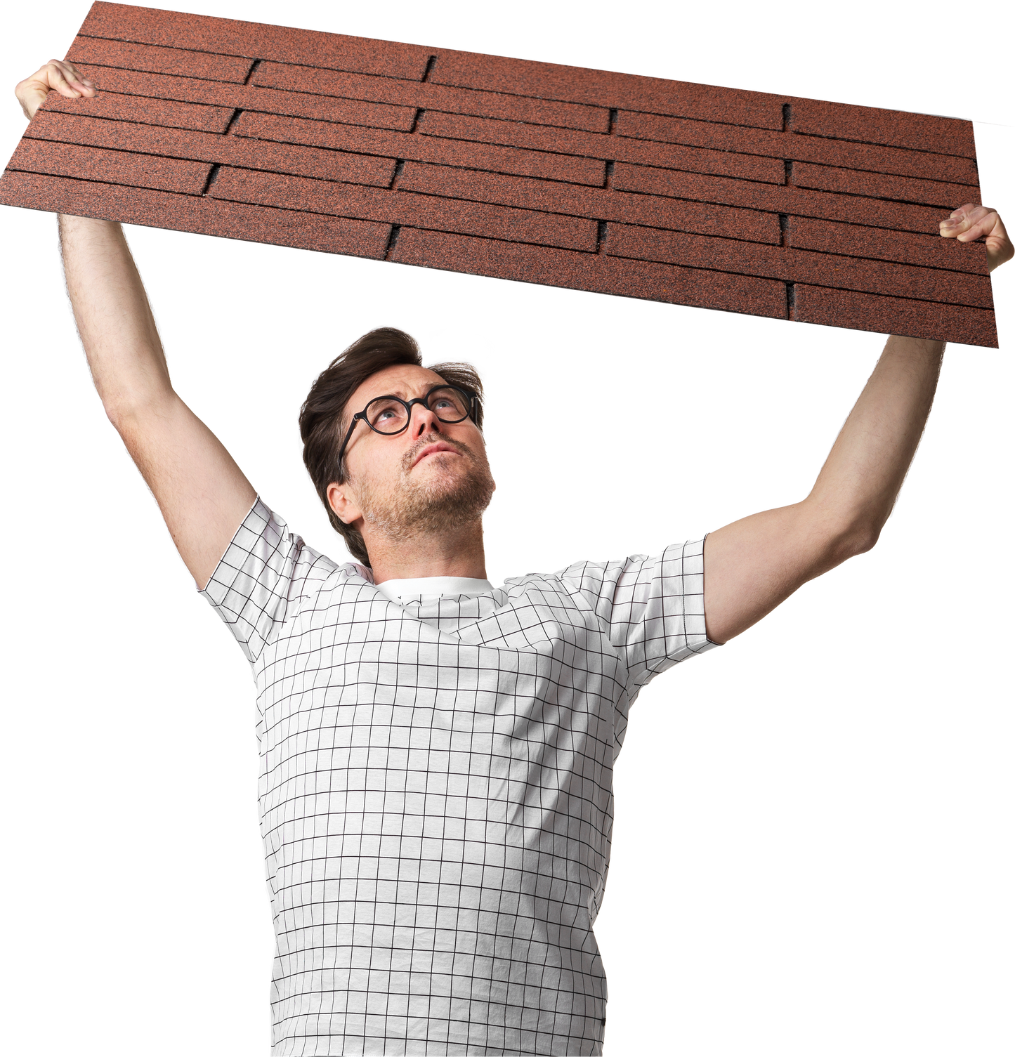 Bardeaux de toit rouges 8 m²