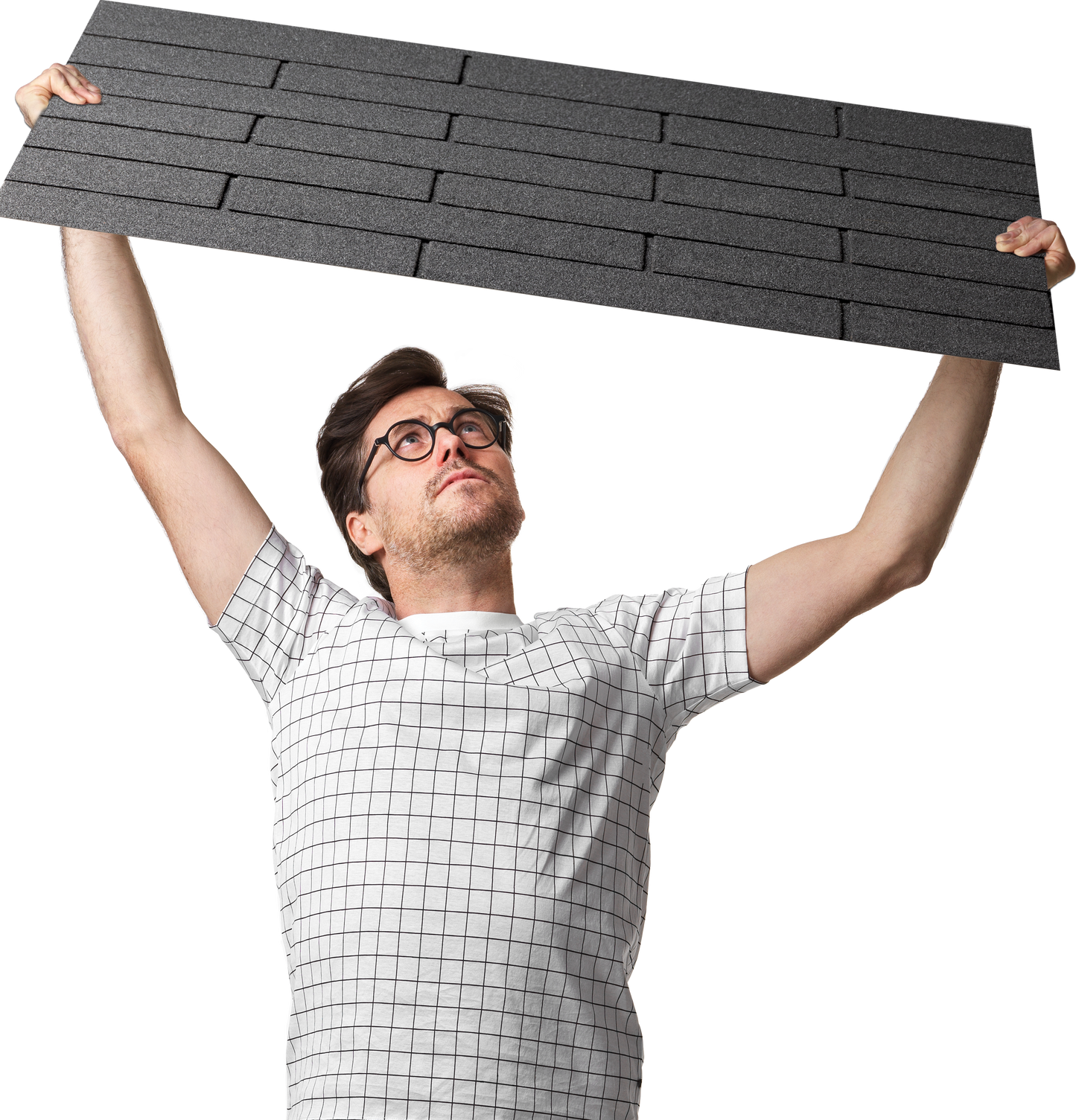 Bardeaux de toit noirs 6 m²