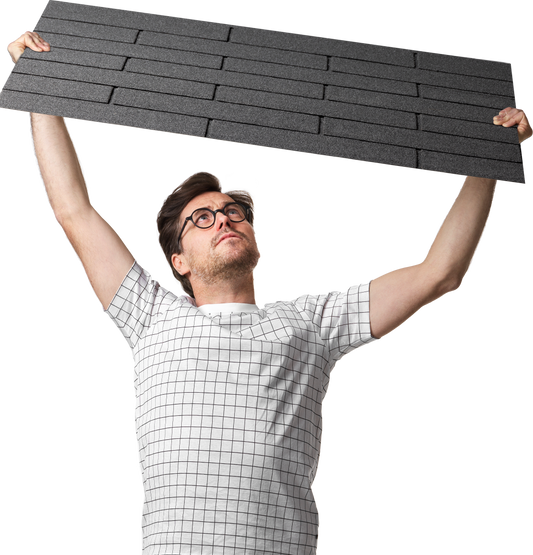 Bardeaux de toit noirs 6 m²